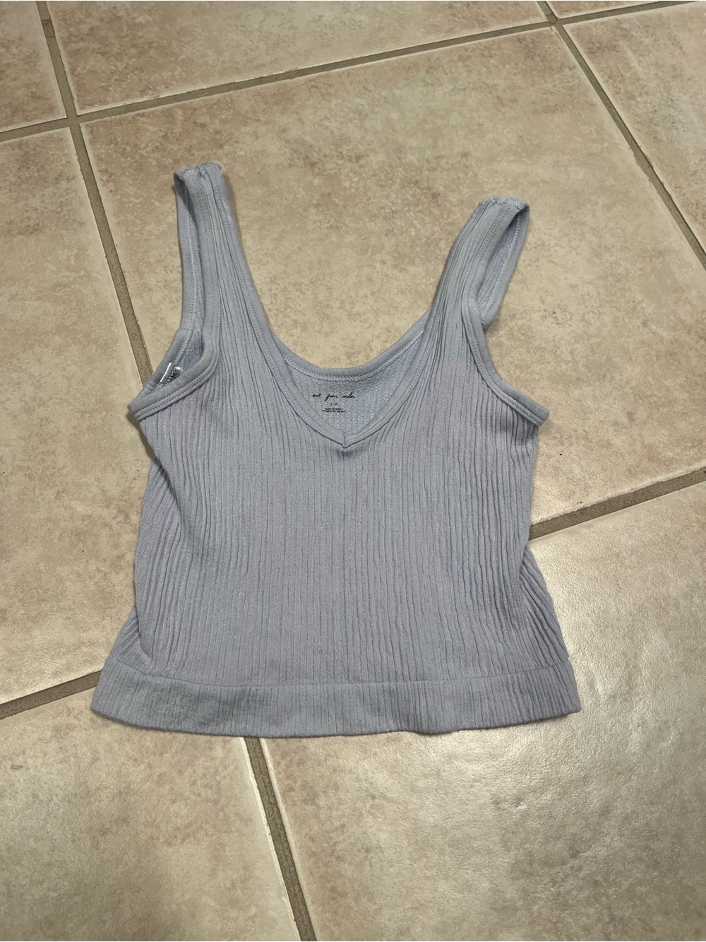 Urban Outfitters Out From Under Ribbed V-Neck Crop Tank
